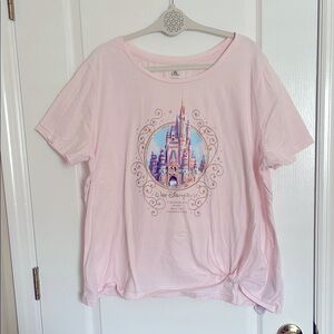 Disney 50th Anniversary Rose Gold Cinderella’s Castle Celebration Cropped Style